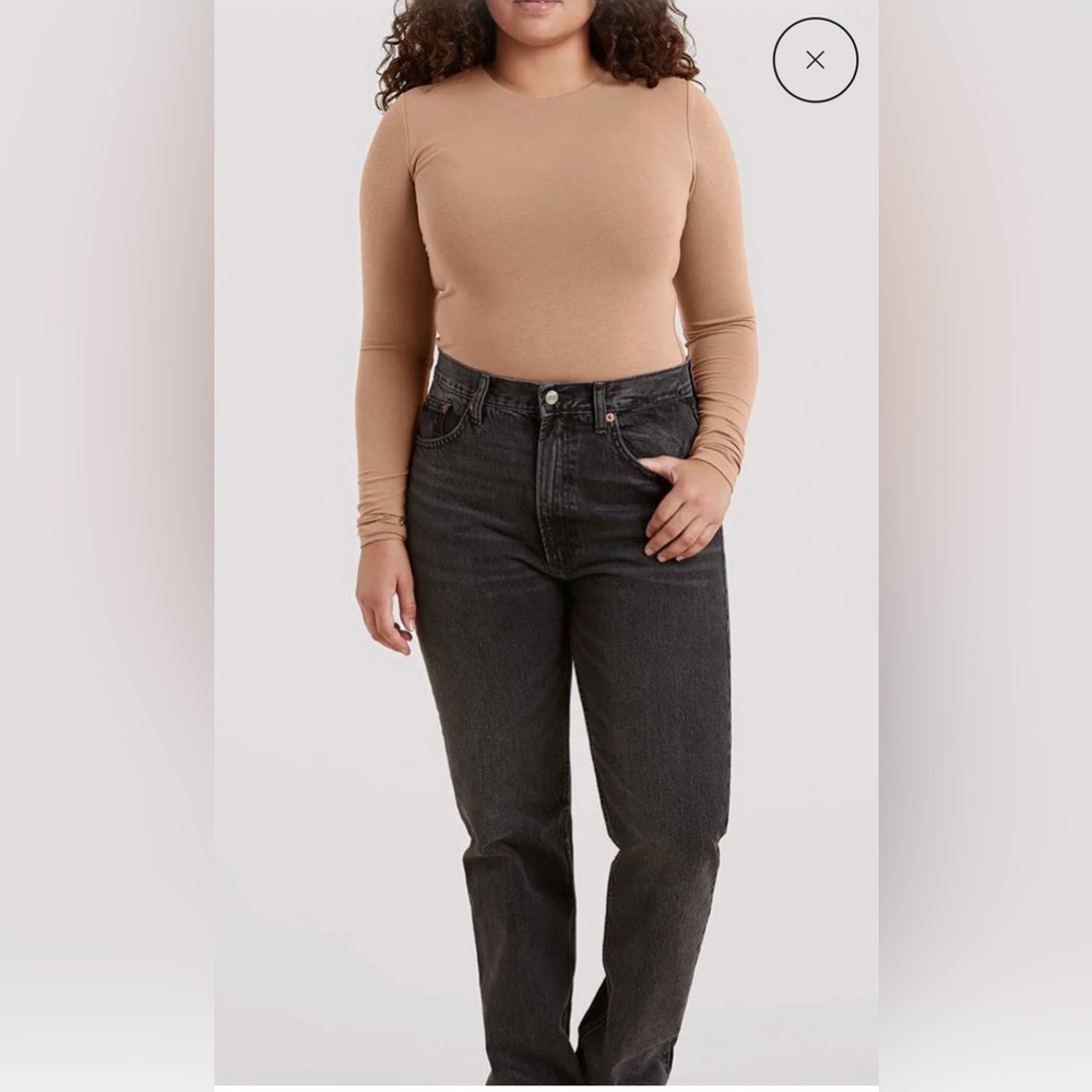 nuuds Camel Long Sleeve Bodysuit